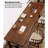 Solid Wood Writing Desk with Drawers-110161284