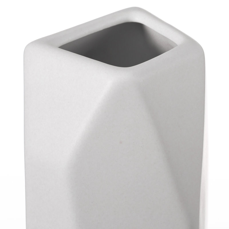 Jakeob Ceramic Table Vase, White
