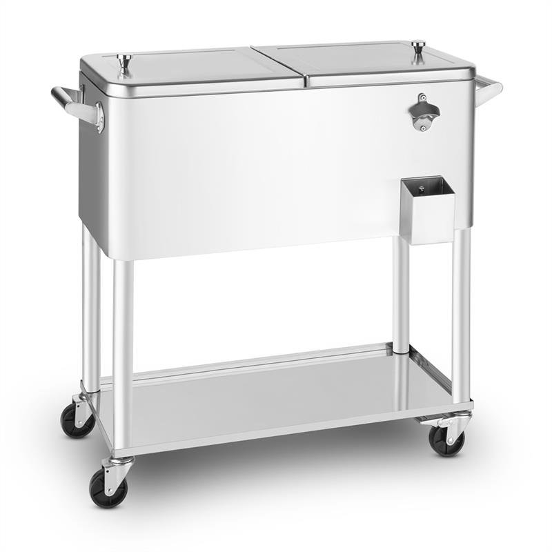 Blumfeldt 80 L Serving Station / Cart Silver