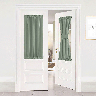 Rideau occultant pour porte française, rideau isolant et isolant thermique avec passe-tringle pour salon / portes / salle de classe, 1 panneau