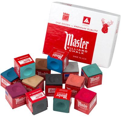 Tweeten CHM12 Master Billiard Chalk Box of 12pcs - Blue