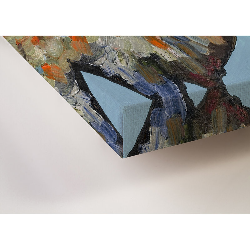 Coqs - Impression sur toile tendue, H 24 po x l 24 po