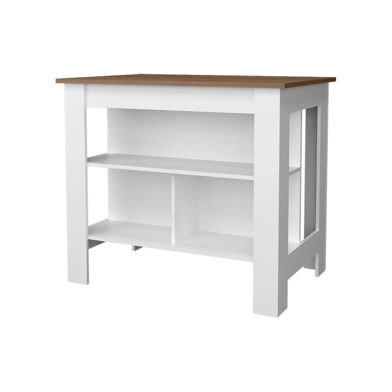 Kitchen Island With Open Storage