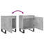 40 cm W Iron Bedside Table-1688440888