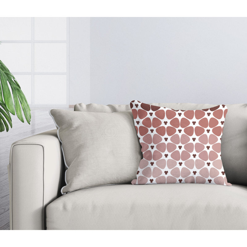 Housse et insert de coussin d'extérieur carré Shani, L 19 po x H 19 po, 15 po x 15 po