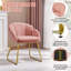 Flower Shape Tub Chair with Golden Metal Legs -724882313