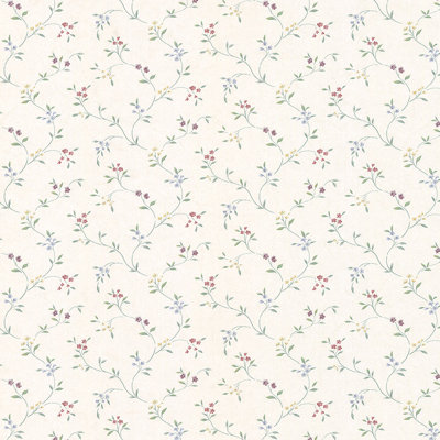 Petit papier peint floral 32,7 pi x 20,5 po Amaranthine