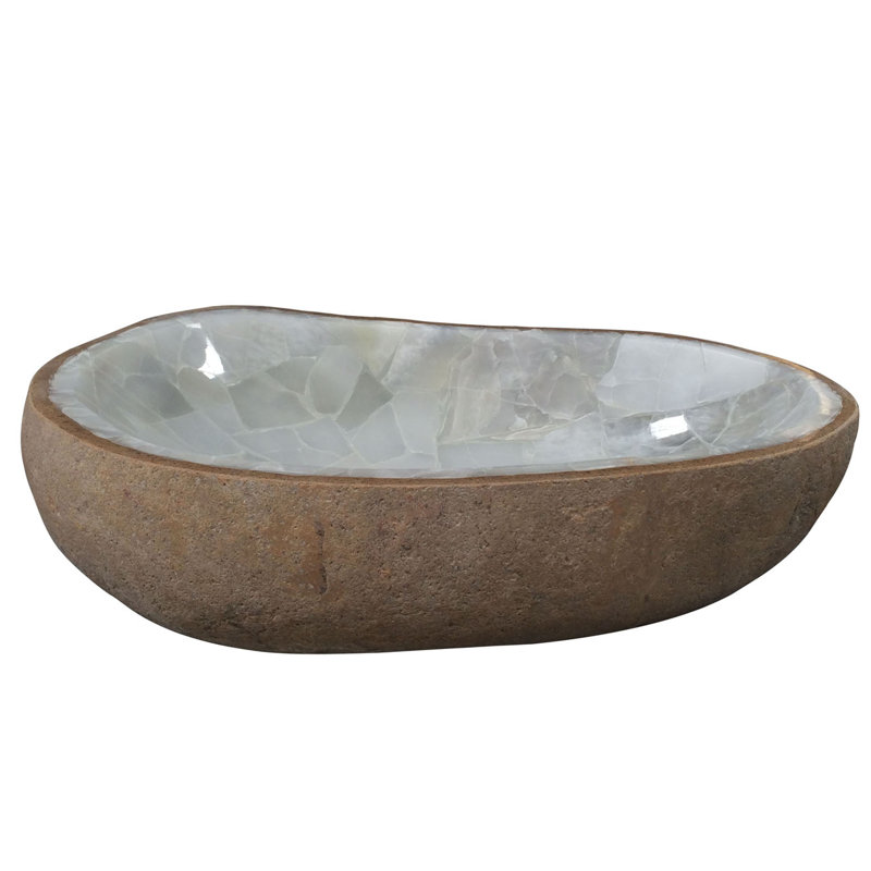 Barclay Nevis 18'' Stone Specialty Bathroom Sink, Yellow/White