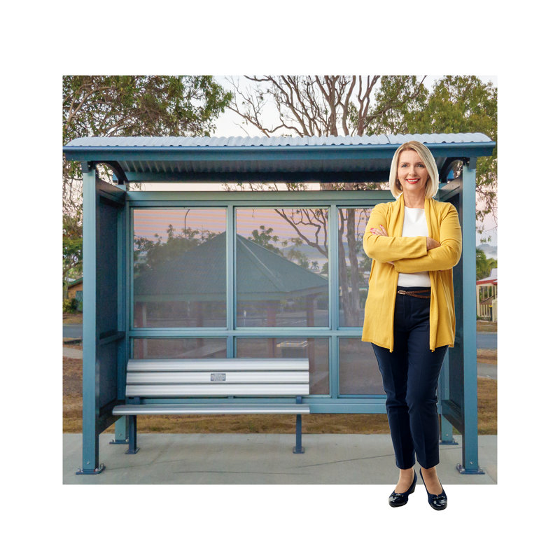 Bus Stop Shelter Backdrop