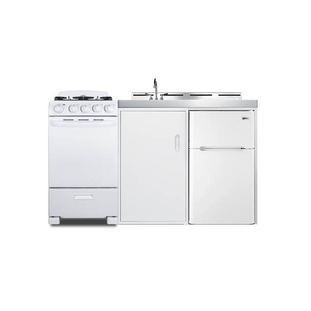 Summit Appliance All-In-One Combo Kitchens 3.2 Cubic Feet Kitchenette ...