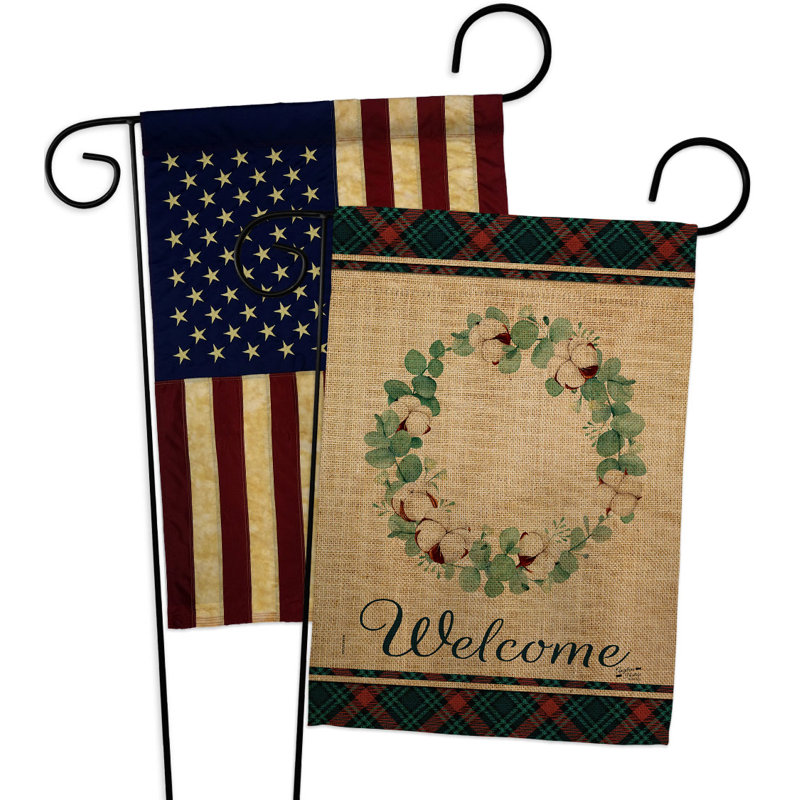 Double Sided 18.5 in. H x 13 in. W Polyester Garden flag
