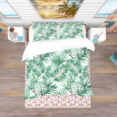 Ensemble de housse de couette tropical