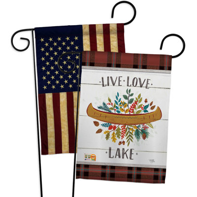 Double Sided 18.5'' H x 13'' W Polyester Garden Flag