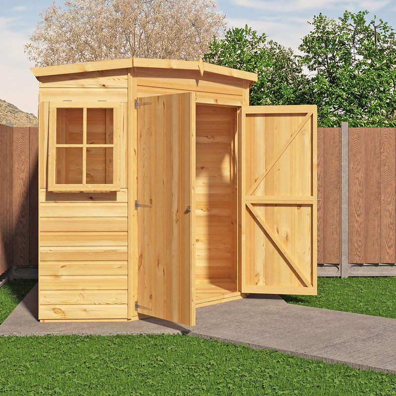 Shire Corner Shed 6 ft x 6 ft Shiplap
