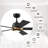 52” Outdoor Black Smart Ceiling Fan With Light 