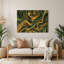 «Biomorphic Abstraction 77», art mural en métal vert-1925226577