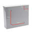 Elegance Wall Mounted Galvanised Steel Lockable Weatherproof Post Box - 36x31x10cm-64111951