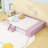 Velvet Upholstered Bed with Storage Ottoman, Staircase and Padded Guardrails-1624841130-1624841135