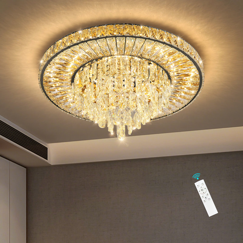 Glam Chandelier Crystal, Matte Black