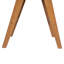 Tabouret de bar minimaliste moderne de 27 po avec siège en bois massif, structure en bois massif-389711583