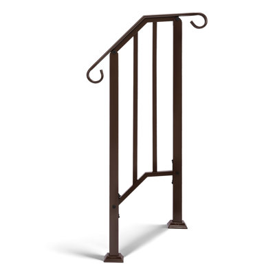 Bronze 1-Step Iron Stair Handrail