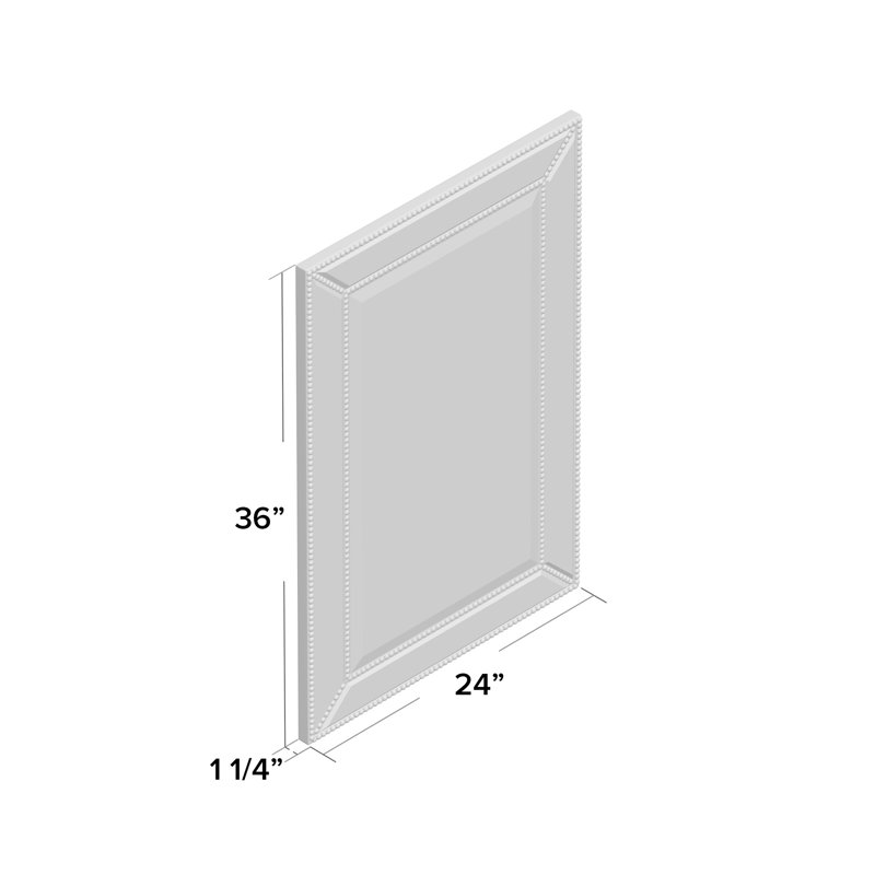Miroir d'appoint mural 24 "x 36" Metro