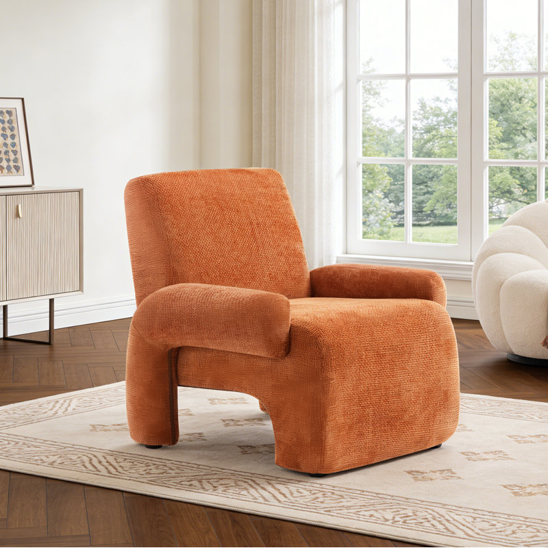 Fauteuil d'appoint l 31,5 po, Orange