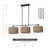 Lannister 3 - Light Dimmable Drum Chandelier