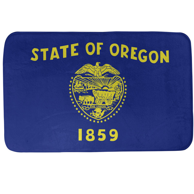 Tapis pour salle de bain oregon flag Fawcett, l 21 po x L 34 po