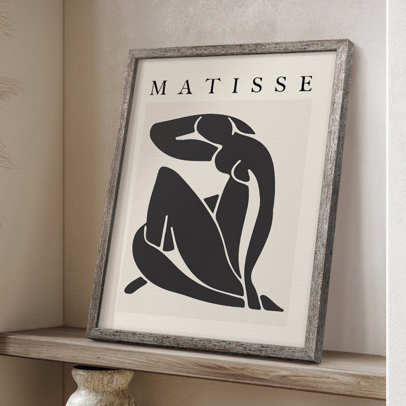 Matisse CECL XXIX, reproduction d'art encadrée - bois massif, H 11 po x l 9 po