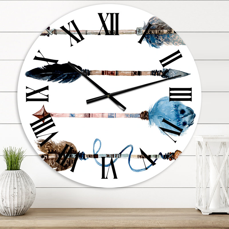 Horloge murale bohème et éclectique, Moyen
