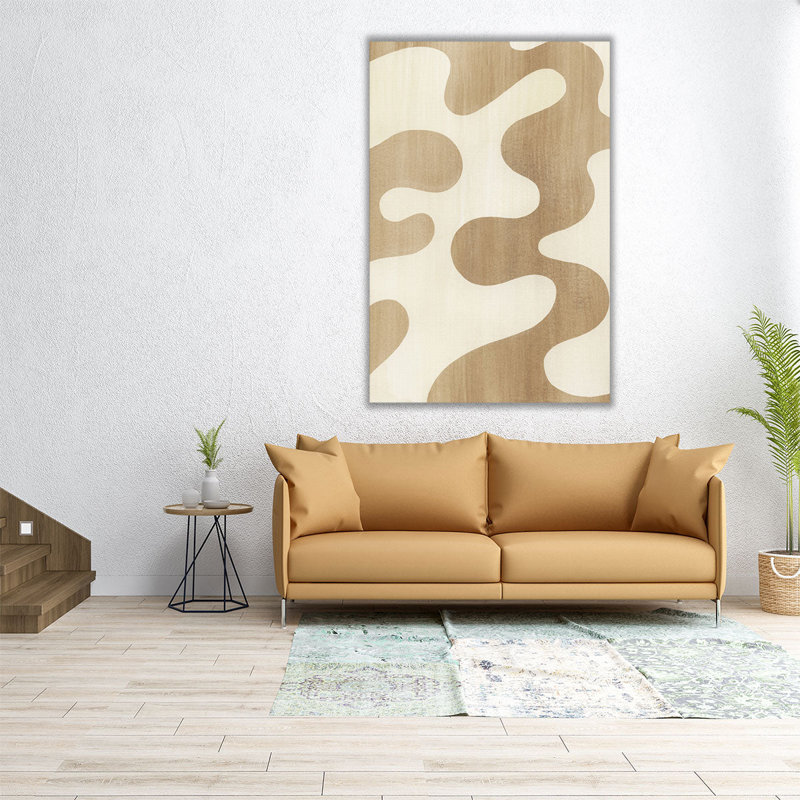 Sienna Ripples II - reproduction d'art sur toile, H 48 po x l 32 po