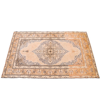 One-of-a-Kind 3'10'' X 5'8'' 1990s Wool Area Rug in