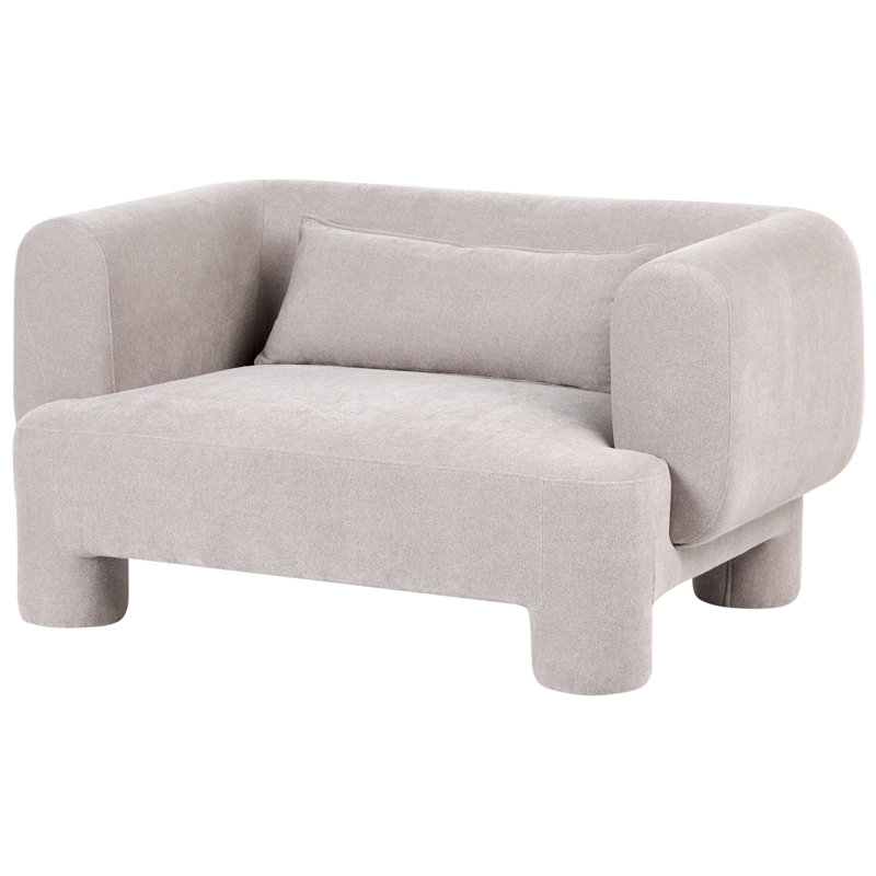 2 Seater Fabric Sofa, Beige, Beige Fabric