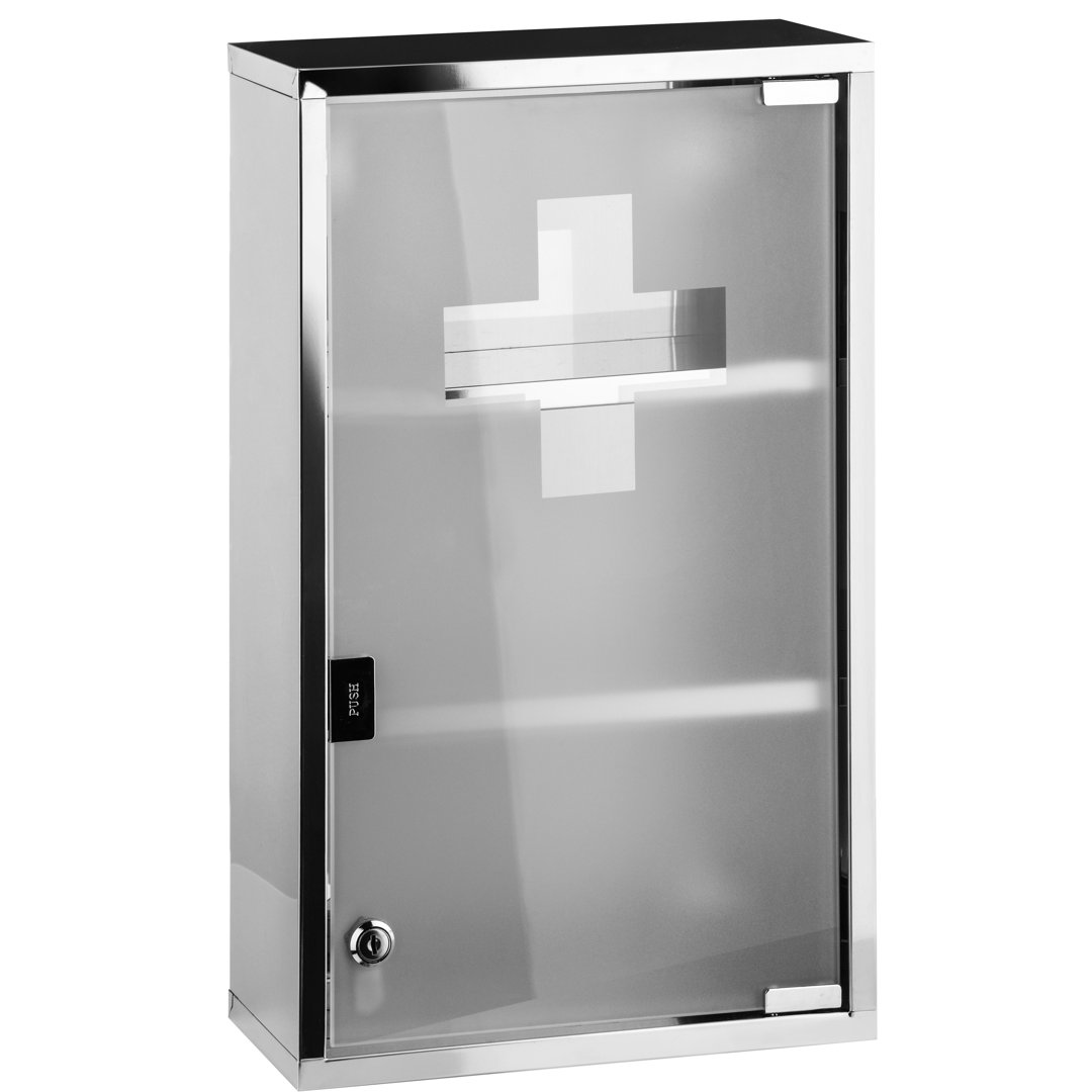 Celeste 300mm W 510mm H Surface Framed Medicine Cabinet Mirror 2 Fixed