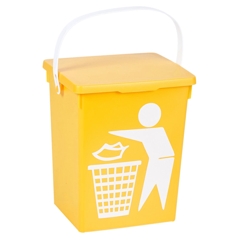 Nartuni Plastic Manual Lift Recycling Bin - 5L, 5L, Grey