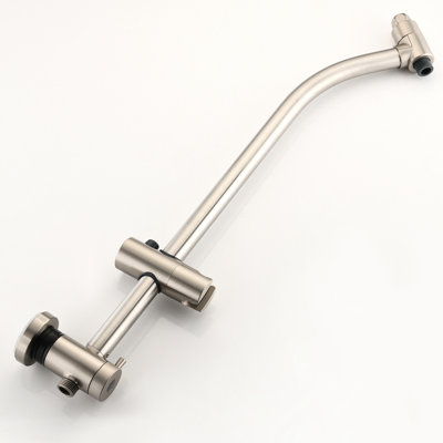 Dual Shower Head Kit - Stainless Steel Slide Bar, Moisturizing Spray, 59-Inch Hose, Wall Mount Spa System 7 Settings, Rain / Massage 1/2" Connection,
