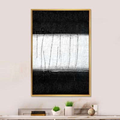 Art abstrait noir et blanc - reproduction d'art moderne et contemporaine sur toile