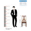 Chaise d'écriture avec pieds tournés