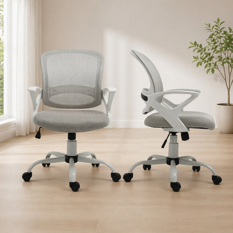 Chaise de bureau ergonomique en maille avec bascule et soutien lombaire