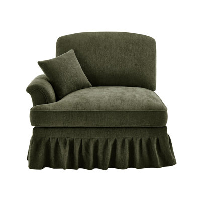 Canapé en chenille LSF avec 1 coussin