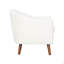 Chaise d'appoint Mid-Century moderne en chenille 1pc-458199381