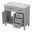 Ensemble de meuble-lavabo avec tiroirs-214043642