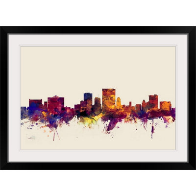 «El Paso Texas Skyline» par Francy, impression