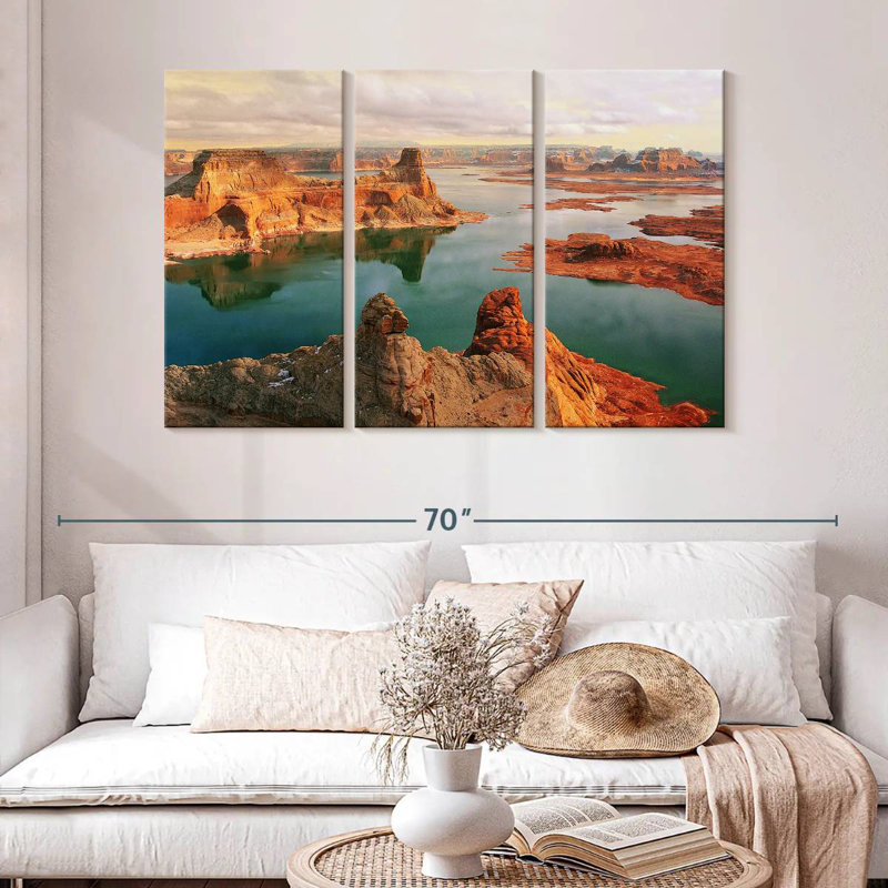Canyons d'Alvord et lac Powell, H 32 po x l 50 po