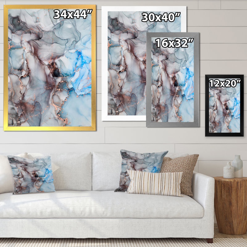 «Gray Tender», reproduction d'art sur toile, H 40 po x l 30 po x P 1,5 po, Cadre photo blanc