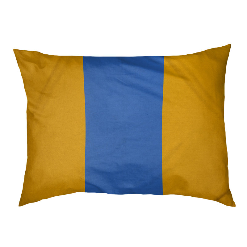 Coussin de lit pour chien Cincinnati, Très grand (l 50 po x P 40 po x H 7 po), Doré / bleu / doré