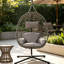 Egg-Shaped Chair Hammock with Stand-348533076
