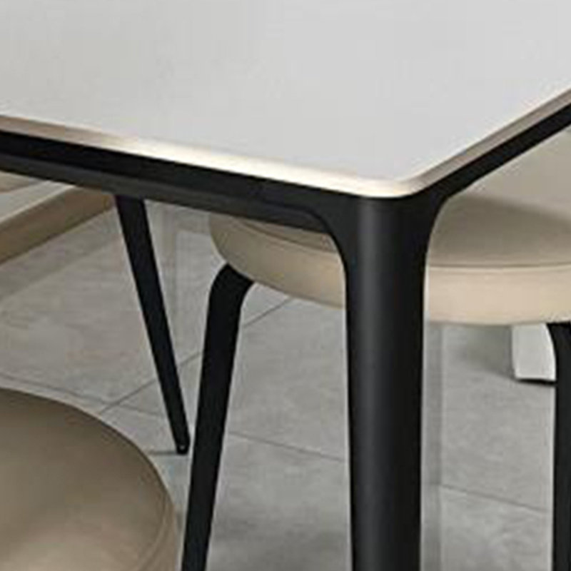Table de salle à manger Pure White Rock, H 29,52 po x L 78,74 po x l 35,43 po