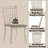 Arjane Upholstered Side Chair in Tan and Cream (Set of 2)